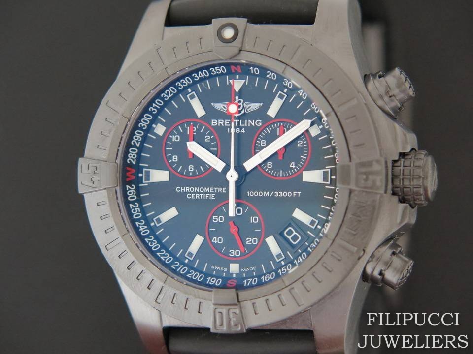 Breitling Avenger Seawolf Chrono Blacksteel Uhren Filipucci Juwelers