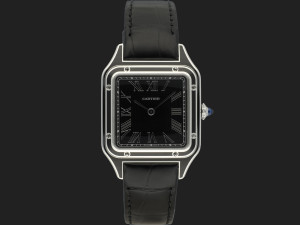 Cartier Santos-Dumont Black Lacquer WSSA0046 / 4298 NEW