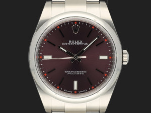 Rolex Oyster Perpetual 39 Red Grape Dial 114300