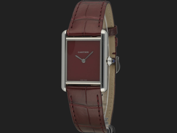 Cartier - Tank Must Large Burgundy Dial WSTA0054