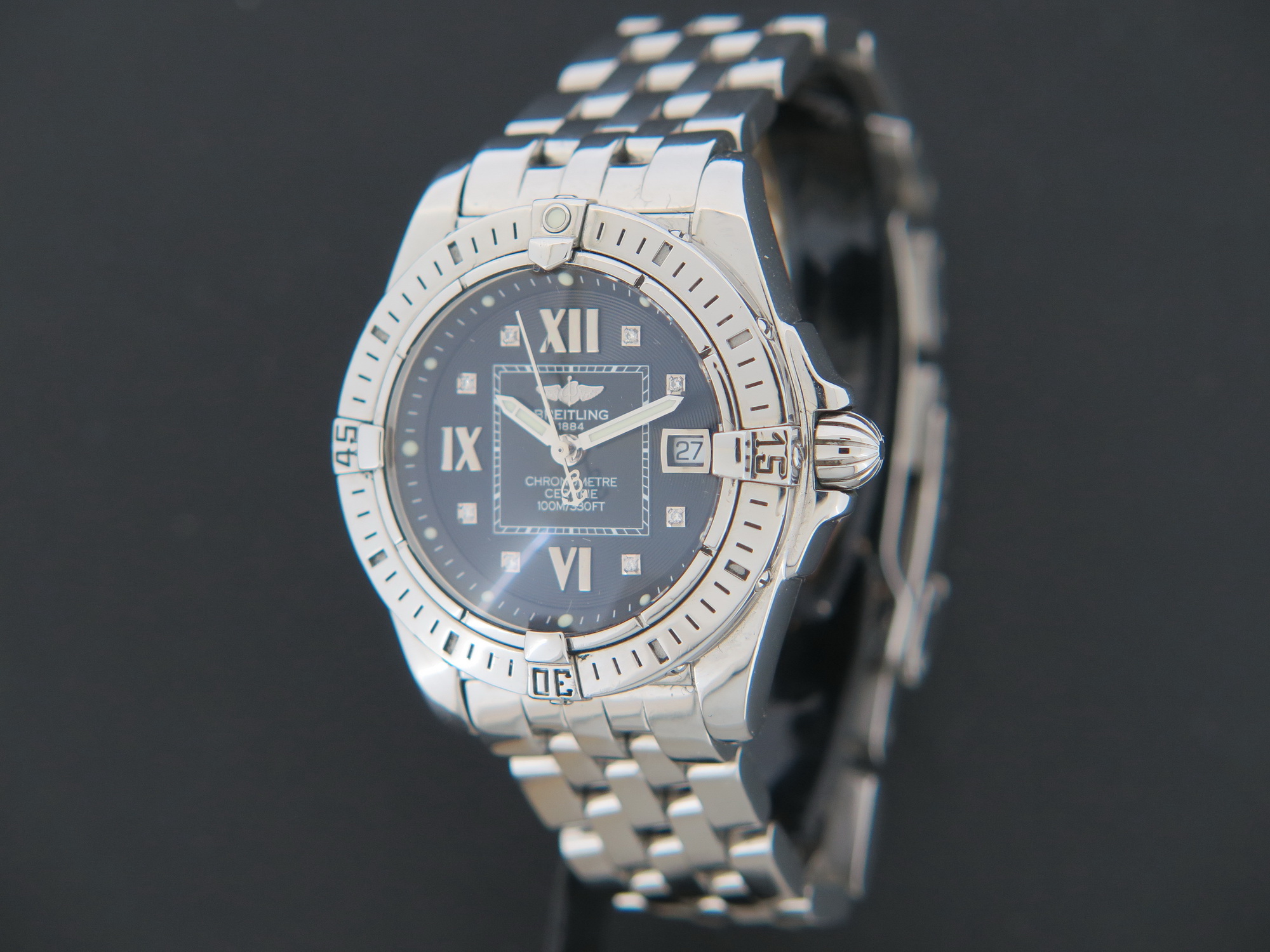 Breitling Cockpit Lady 32 Black Diamond Dial A71356 Watches Filipucci Juweliers