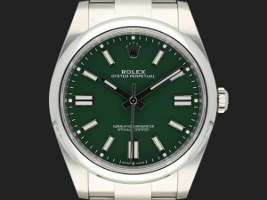 Rolex Oyster Perpetual 41 Green Dial 124300