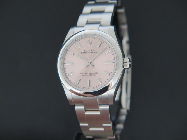 Rolex - Oyster Perpetual 34 Pink Dial 124200 NEW