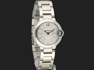 Cartier Ballon Bleu Silver Diamond Dial 28mm WE902073