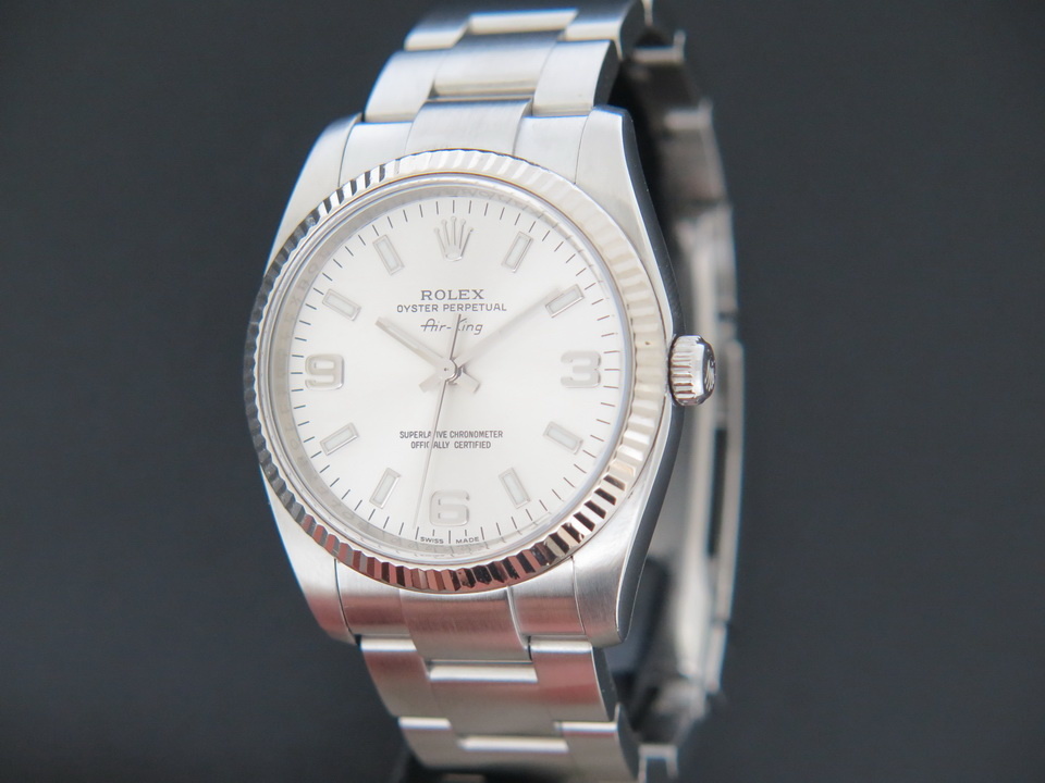 Rolex Air King Silver Arab Dial 114234 Watches Filipucci