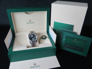 Rolex Datejust 41 Slate Roman Dial 126334 NEW