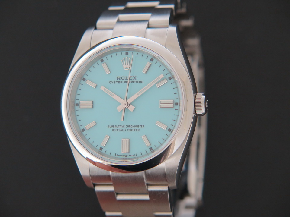 Rolex Oyster Perpetual 36 Turquoise Dial NEW 126000 Watches