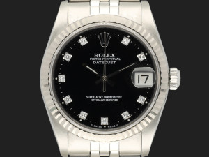 Rolex Datejust 31 Black Diamond Dial 68274