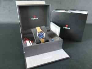 Tudor Heritage Black Blue 32 Black Dial 79580 NEW