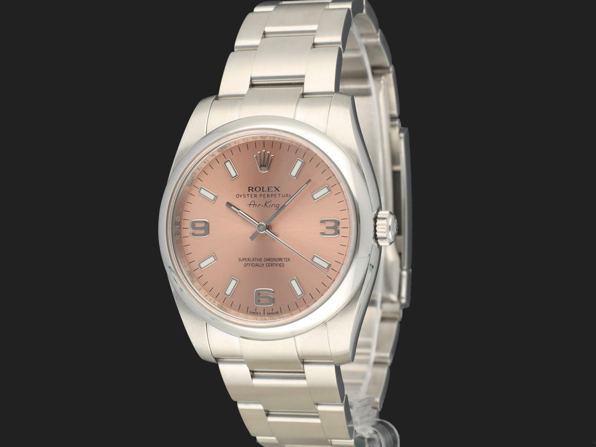 Rolex Air-King Salmon Arab Dial 114200 (1)