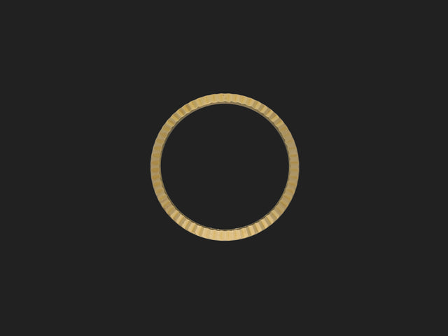 Rolex Yellow Gold Fluted Bezel for 26mm