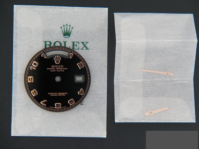 Rolex Day-Date Black Arab Dial with Hands