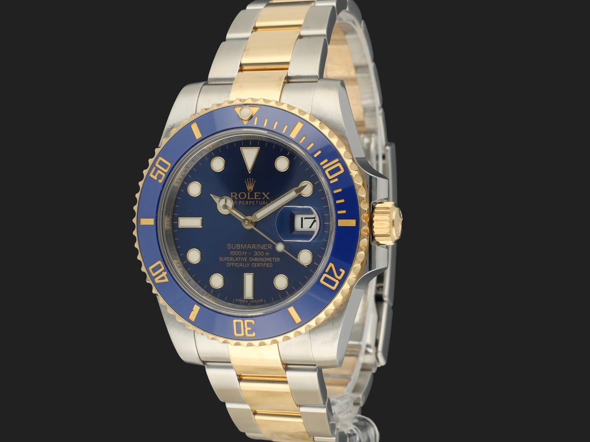 Rolex  Submariner Date Gold/Steel Blue Dial 116613LB  (1)