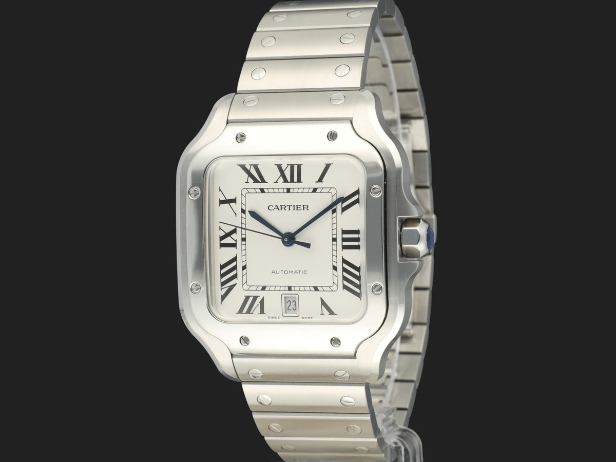 Cartier Santos Large Date Steel Roman Dial WSSA0018 (1)