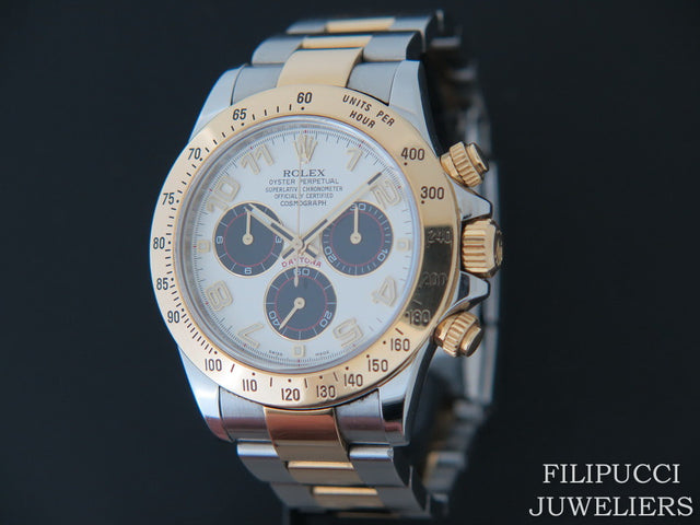 Rolex Daytona Gold/Steel Panda Racing Dial