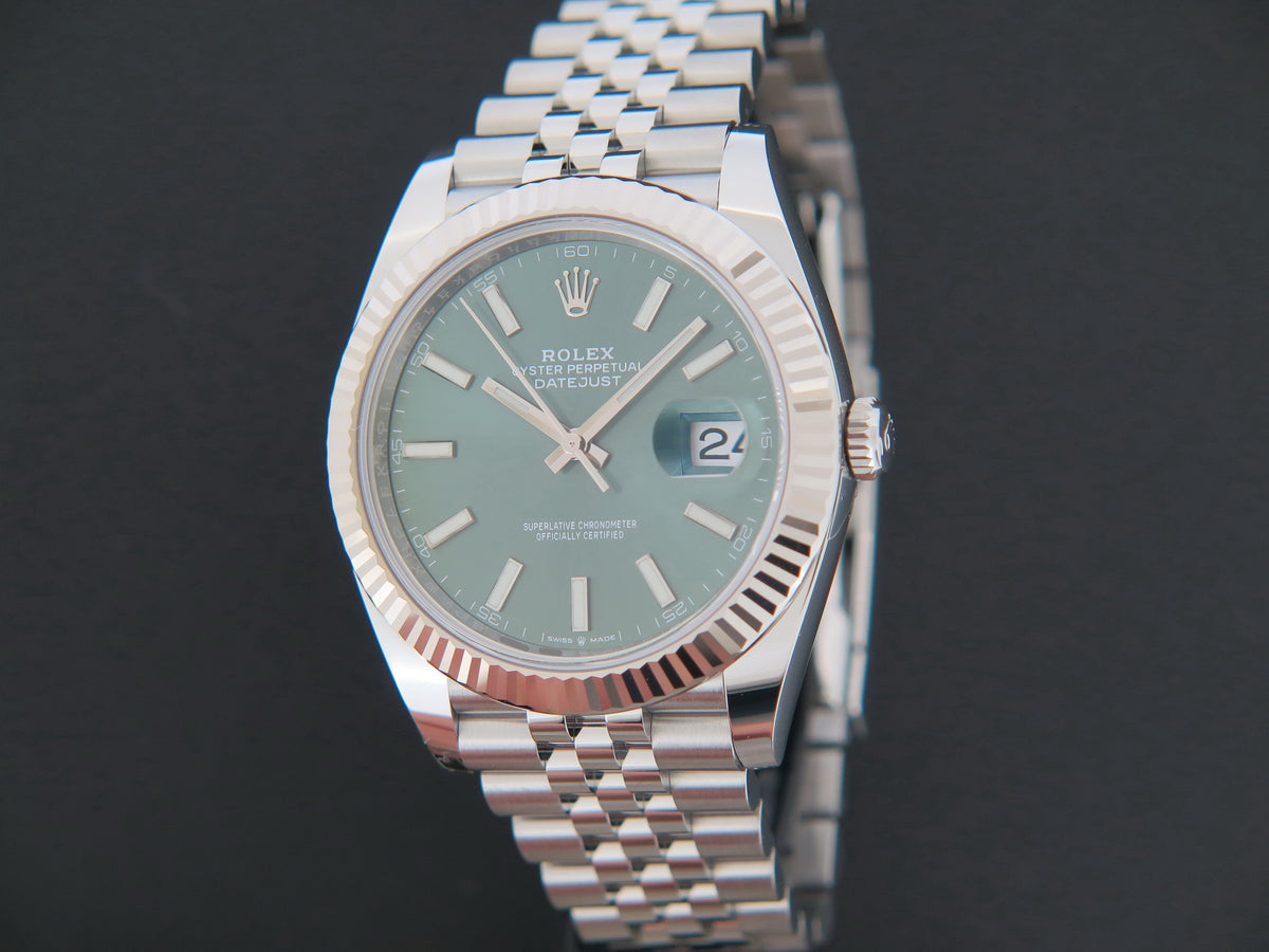 Rolex Datejust 41 Mint Green Dial 126334 NEW (1)