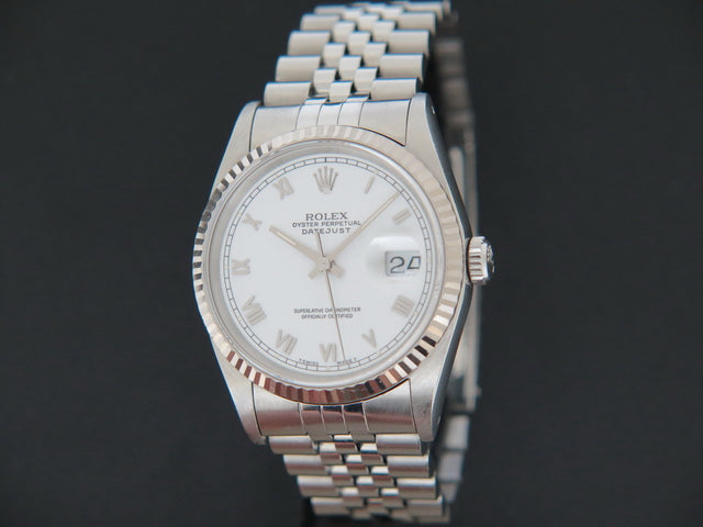 Rolex Datejust White Roman Dial
