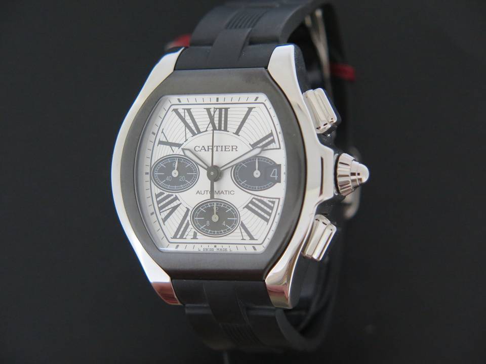 Cartier Roadster Rubber XL Automatic Chronograph NEW (1)