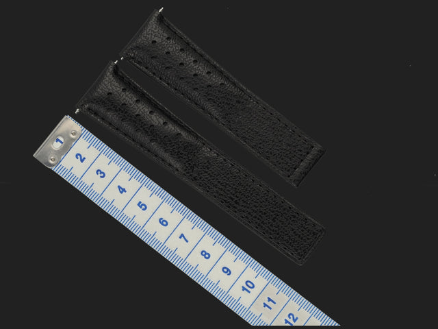 Tag Heuer Black Perforated Leather Strap for Monaco NEW