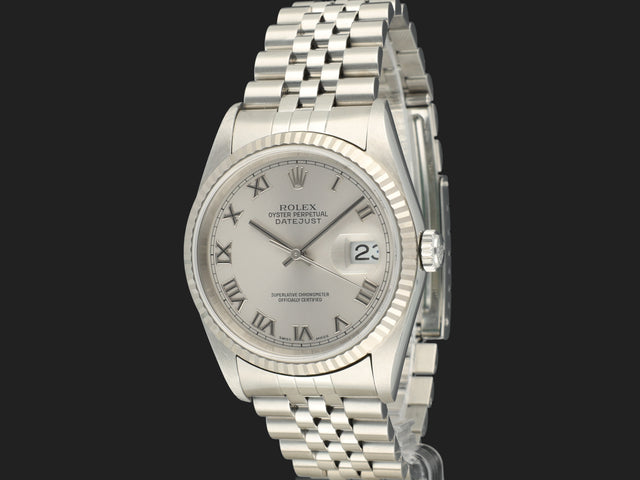 Rolex Datejust Rhodium Roman Dial