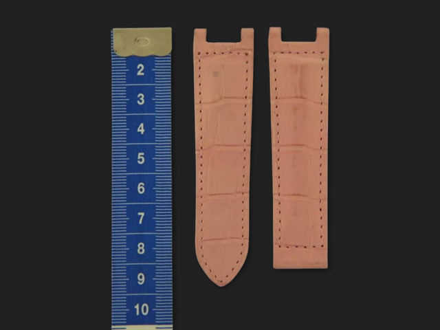 Cartier Pasha Crocodile Pink strap 20-18 aftermarket