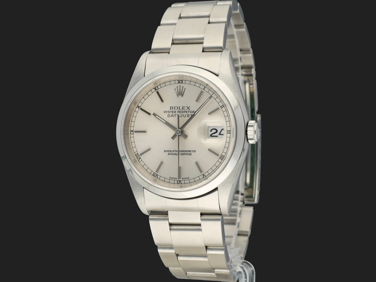 Rolex Datejust 36 Silver Dial 16200 (1)