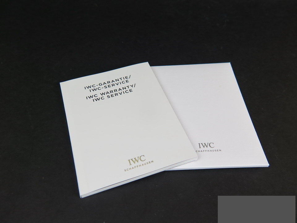 IWC Warranty Booklet & Polishing Cloth