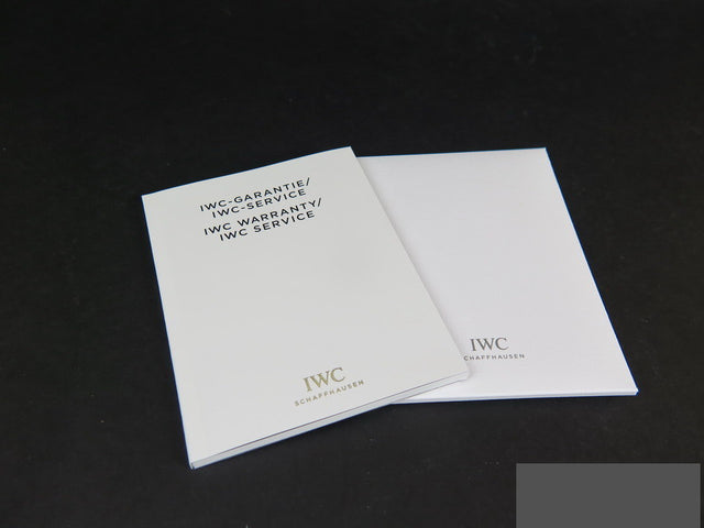 IWC Warranty Booklet & Polishing Cloth