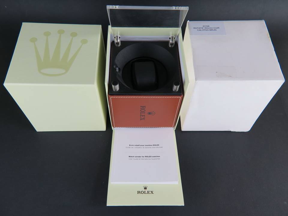 Rolex Watch winder Swiss Kubik Calypso Brown Ref:43168 (1)