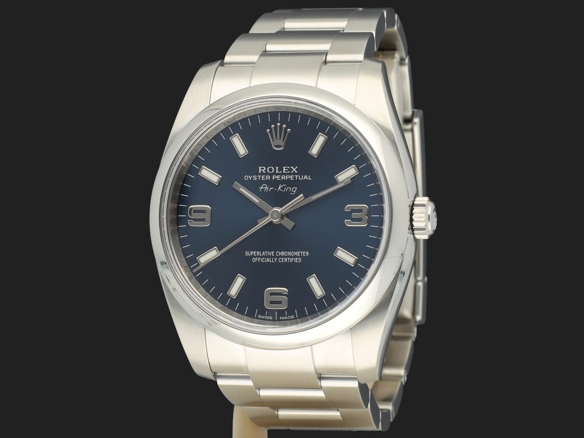 Rolex Air-King 34 Blue Arab Dial 114200 (1)