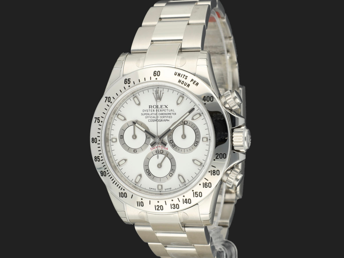 Rolex Daytona White 'APH' Dial 116520 FULL STICKERS NOS (1)