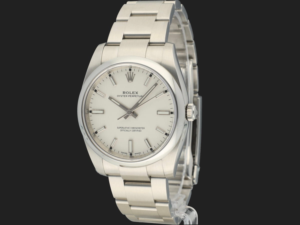Rolex Oyster Perpetual 34 White Dial 114200 (1)