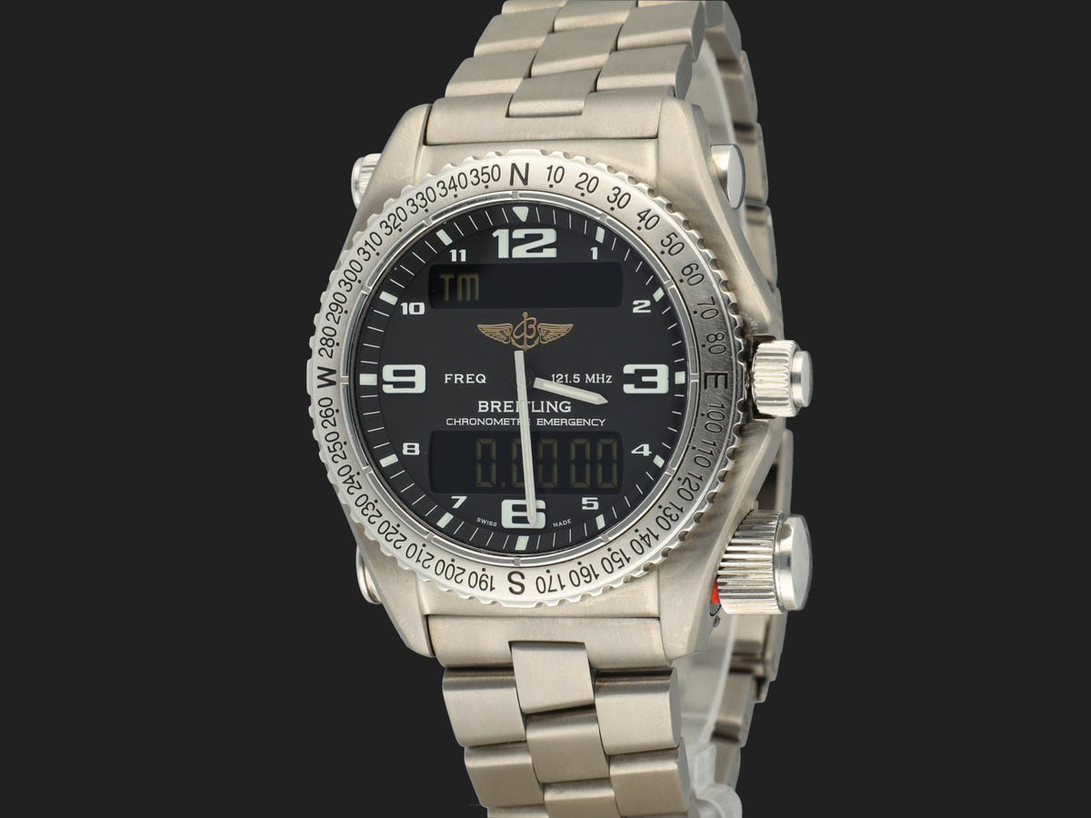 Breitling Emergency E76321 Black Dial  (1)