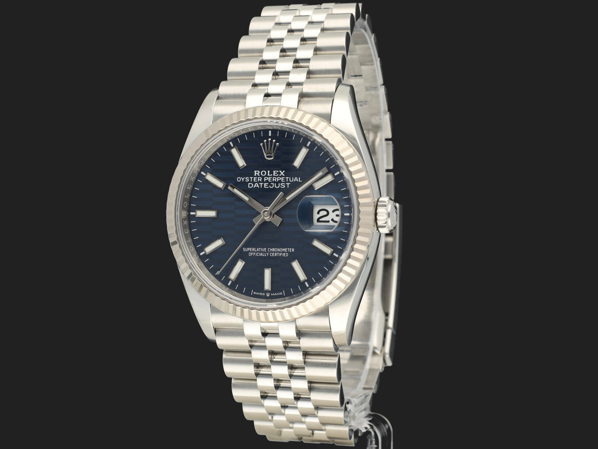 Rolex Datejust 36 Blue Fluted Dial 126234 (1)
