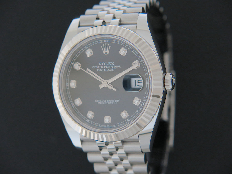 Rolex Datejust 41 Black Diamond Dial 126334 NEW 79250bm (1)