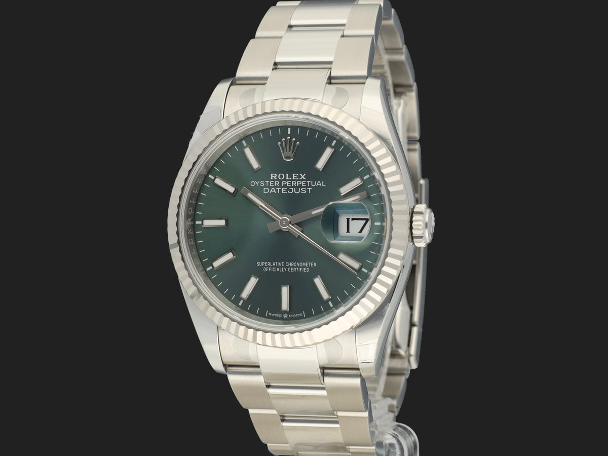 Rolex Datejust 36 Mint Green Dial 126234 NEW (1)