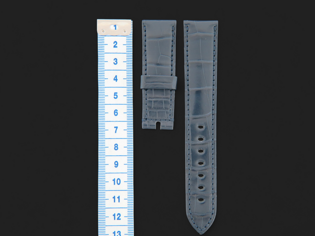Breguet Alligator Leather Strap Navy Blue 21mm NEW