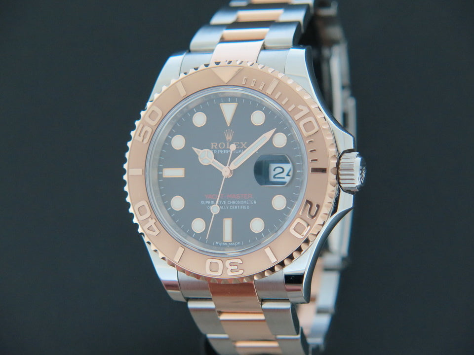 Rolex Yacht-Master Everosegold/Steel Black  Dial 116621 35705000 (1)
