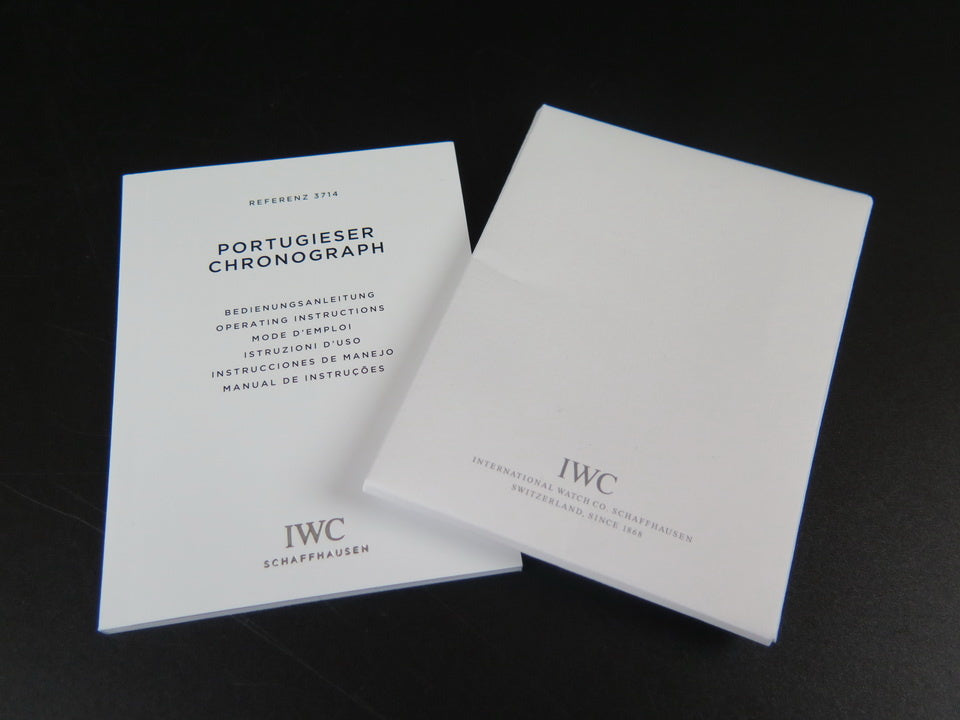 IWC Portugieser Operating Instructions & Cleaning Cloth (1)