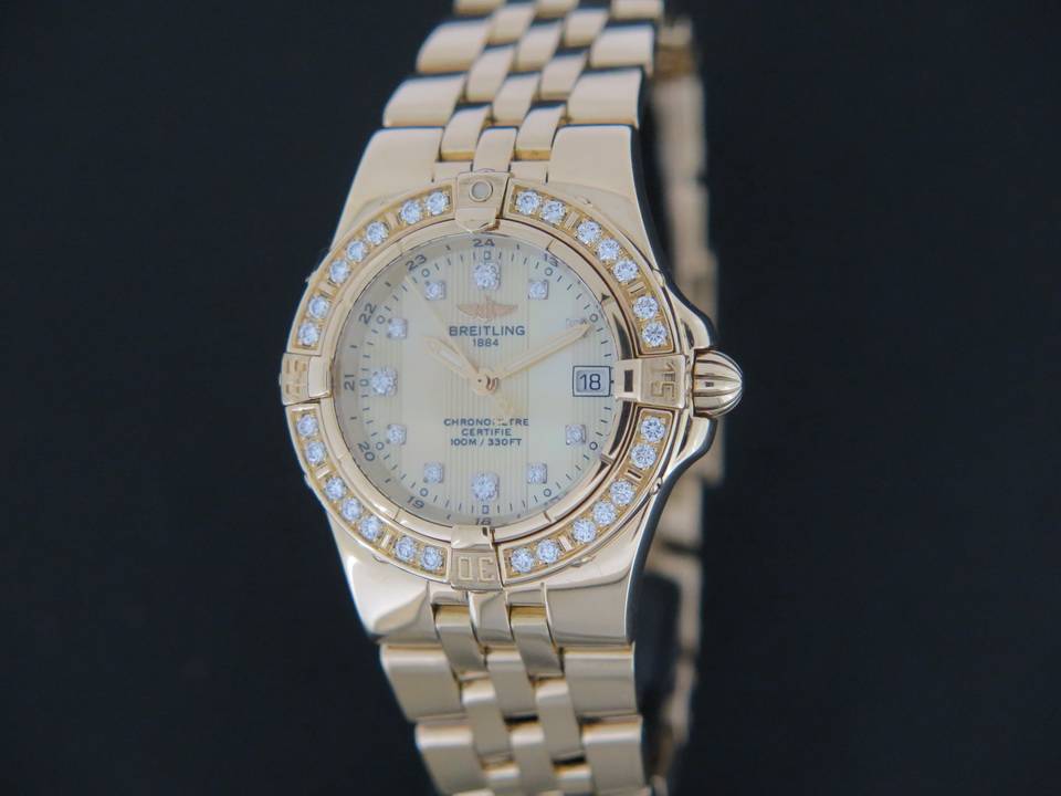Breitling Breitling Starliner diamonds Yellowgold K71340 (1)