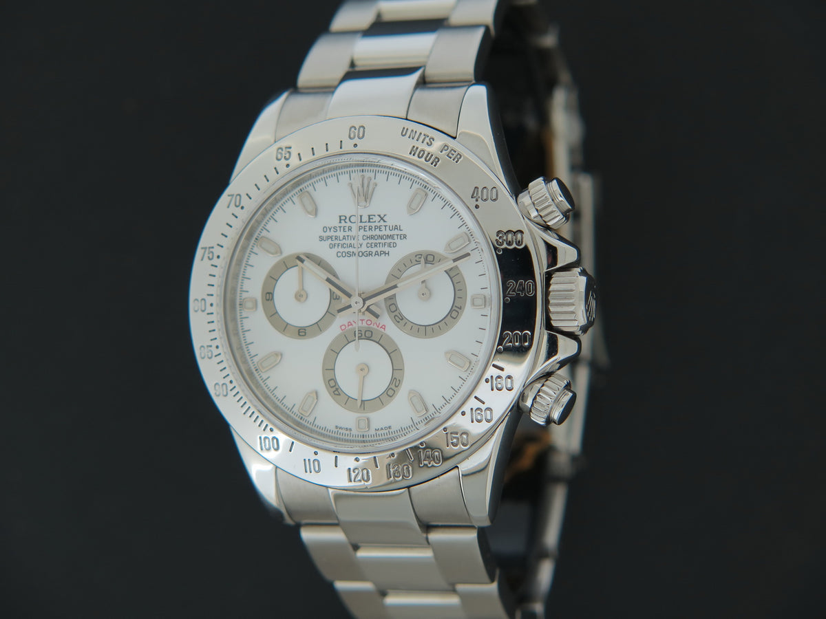 Rolex Daytona White Dial 116520 V-Serial APH (1)