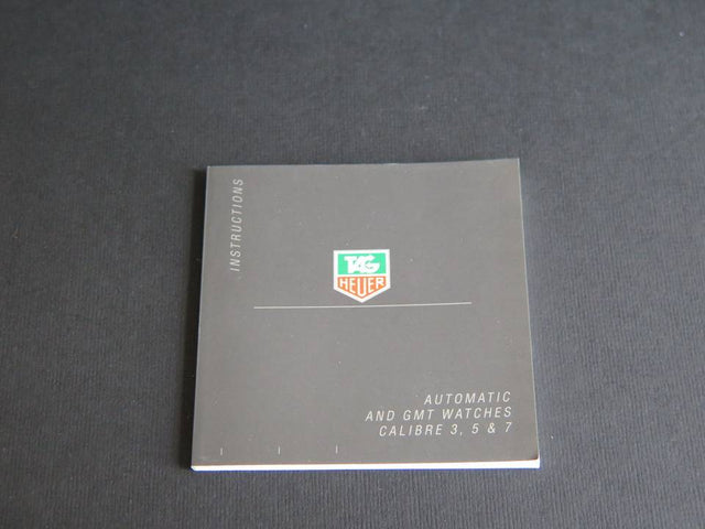 Tag Heuer Instructions Automatic And Gmt Watches Booklet