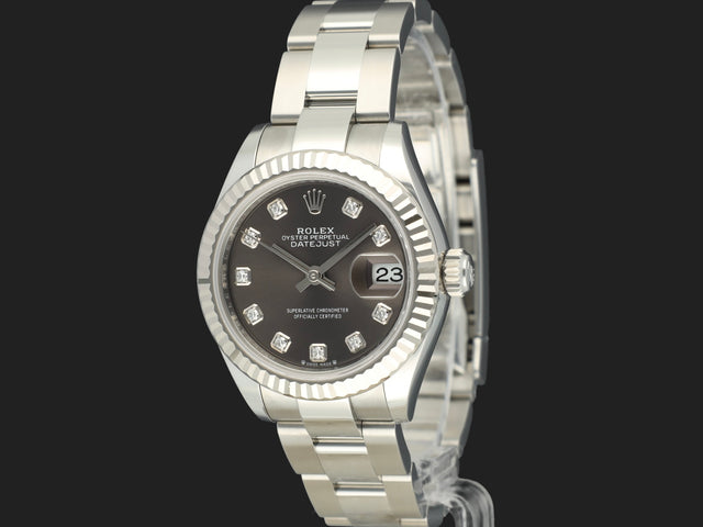 Rolex Lady-Datejust 28 Dark Grey Diamond Dial