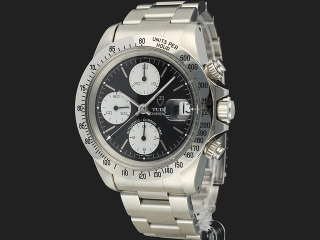 Tudor Oysterdate "Big Block" Chrono Black Dial