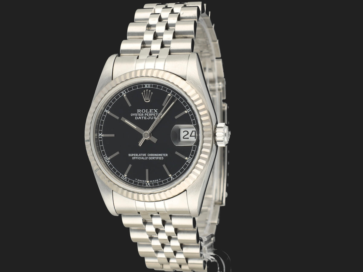 Rolex Datejust 31 Black Dial 68274 (1)