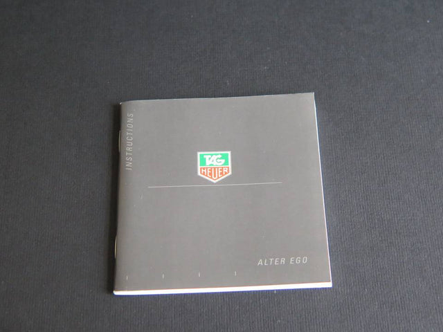 Tag Heuer Instructions Alter Ego Booklet