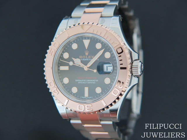 Rolex Yacht-Master 40 Everosegold/Steel Black Dial NEW STICKERS
