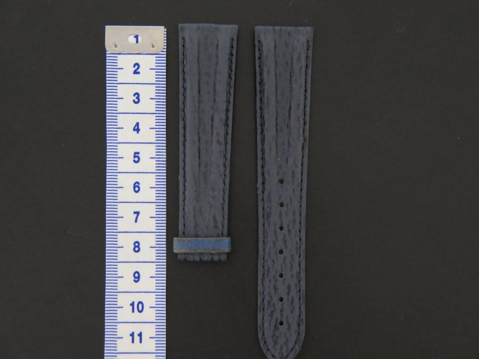 Omega Shark Leather Strap 20 MM  (1)