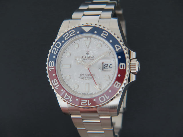 Rolex GMT Master II White Gold Meteorite Dial NEW