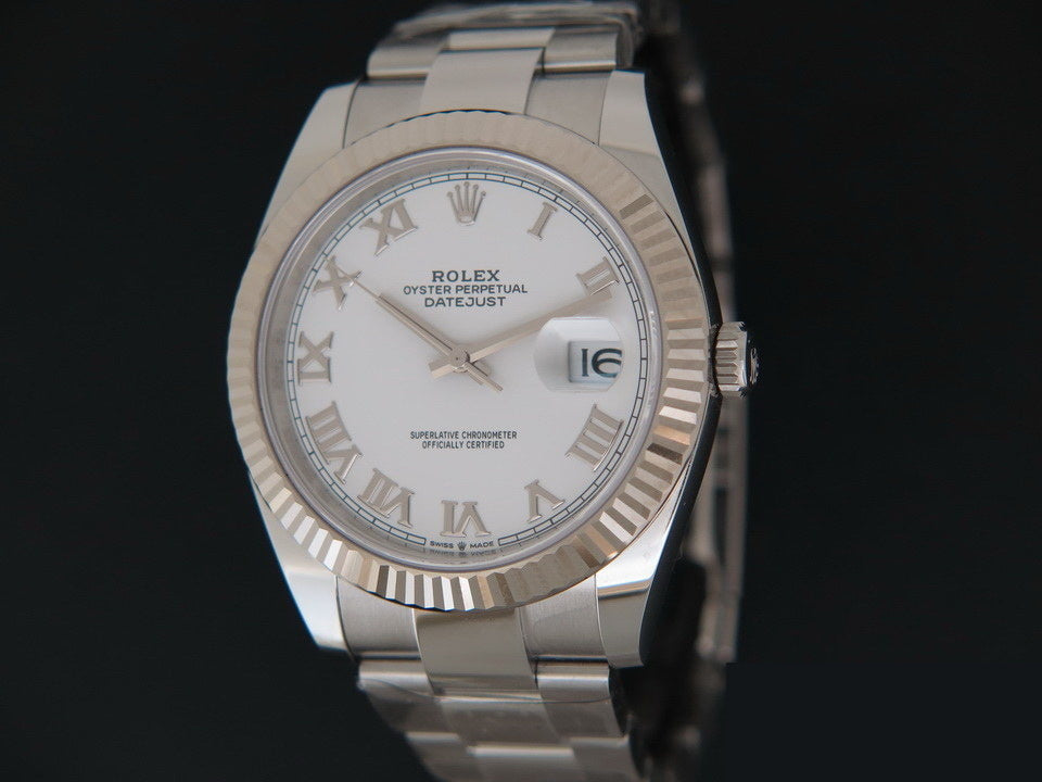 Rolex Datejust 41 White Roman Dial NEW  126334 (1)